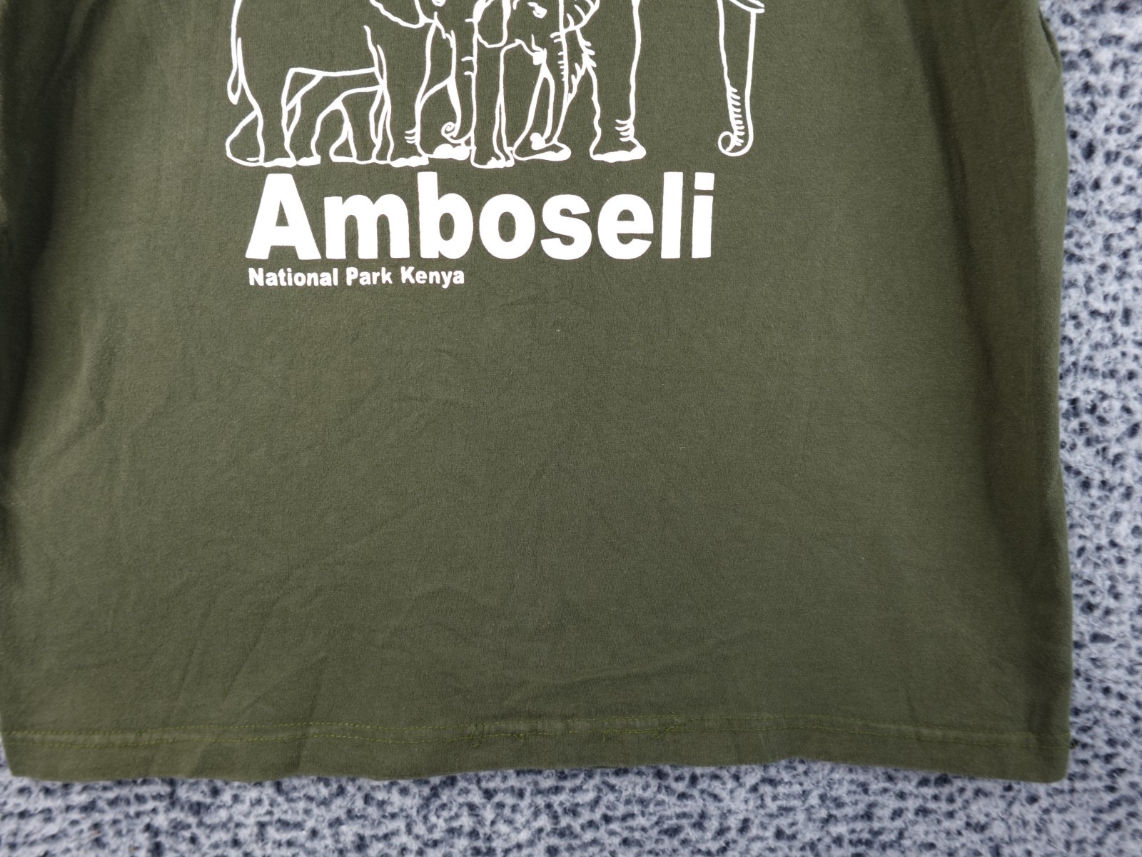 VTG Amboseli National Park Adult L Cropped Shirt Home of Elephants Kenya Africa gallery