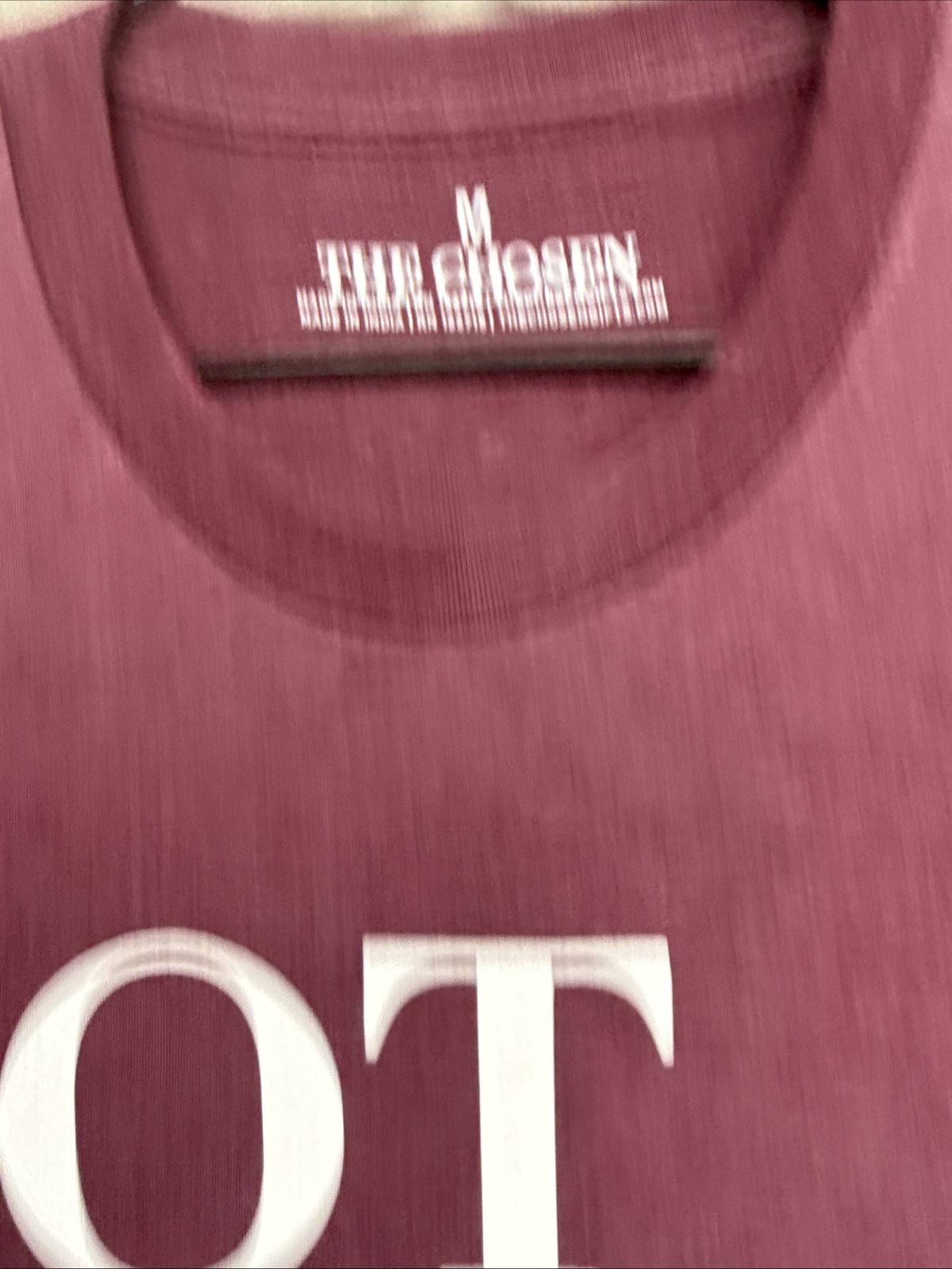 The Chosen New Made In India Plum “NOT WHAT WE WERE.” T-Shirt-Back Logo-Size Med gallery