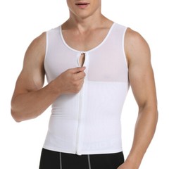 Mens Compression Vest Slimming Body Shaper Tummy Control Gynecomastia Undershirt