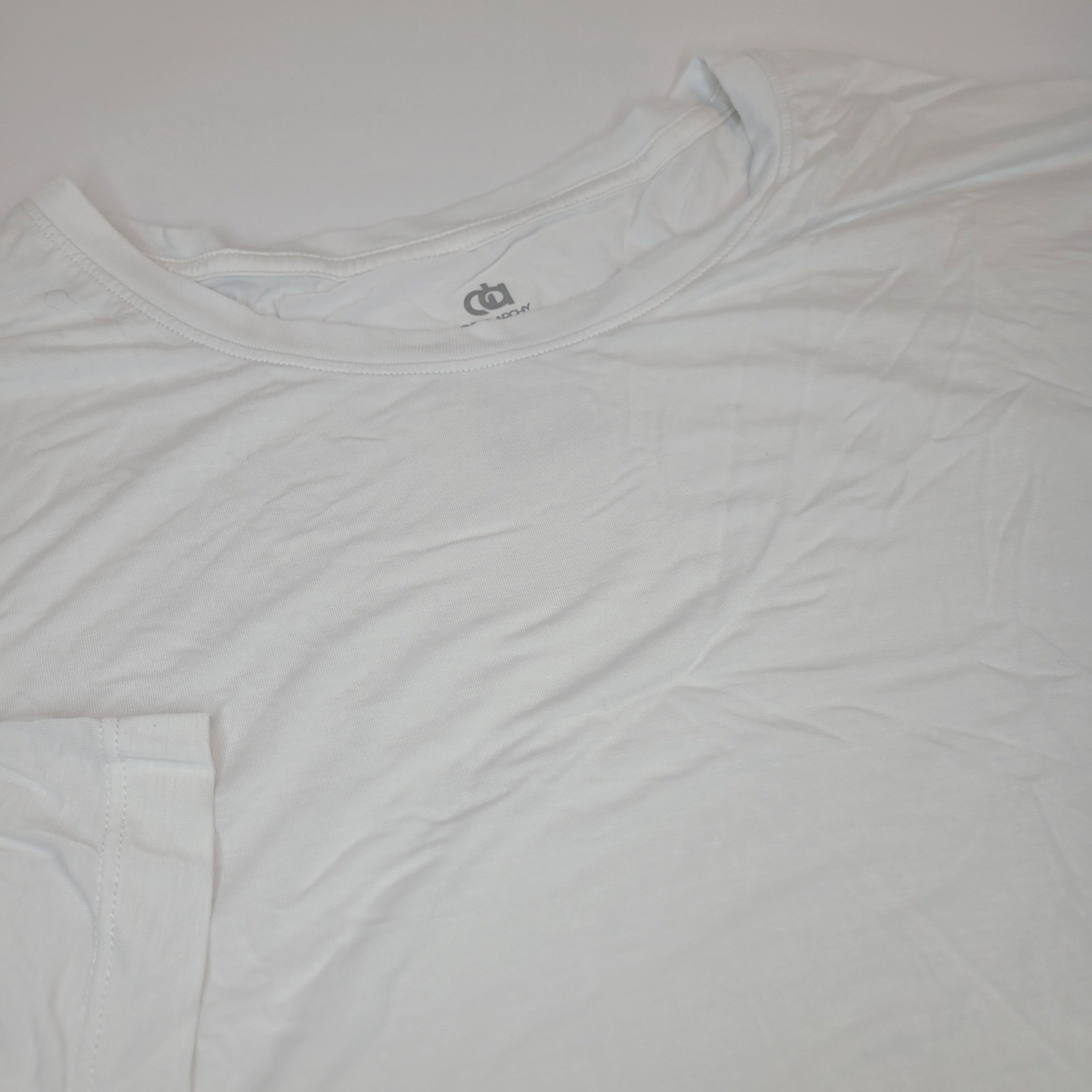 David Archy T-Shirt Mens XXL White Excellent Bamboo Rayon Stretch Crew Neck Tee gallery