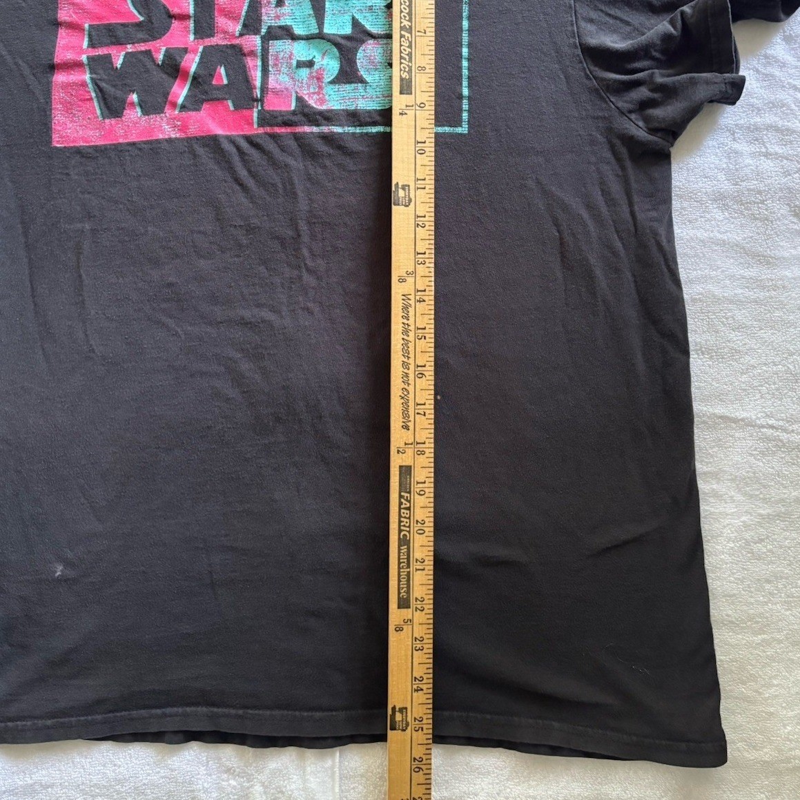 Mens Star Wars Graphic T Shirt Black Large LG Retro Comic Style Tee Pink Blue gallery