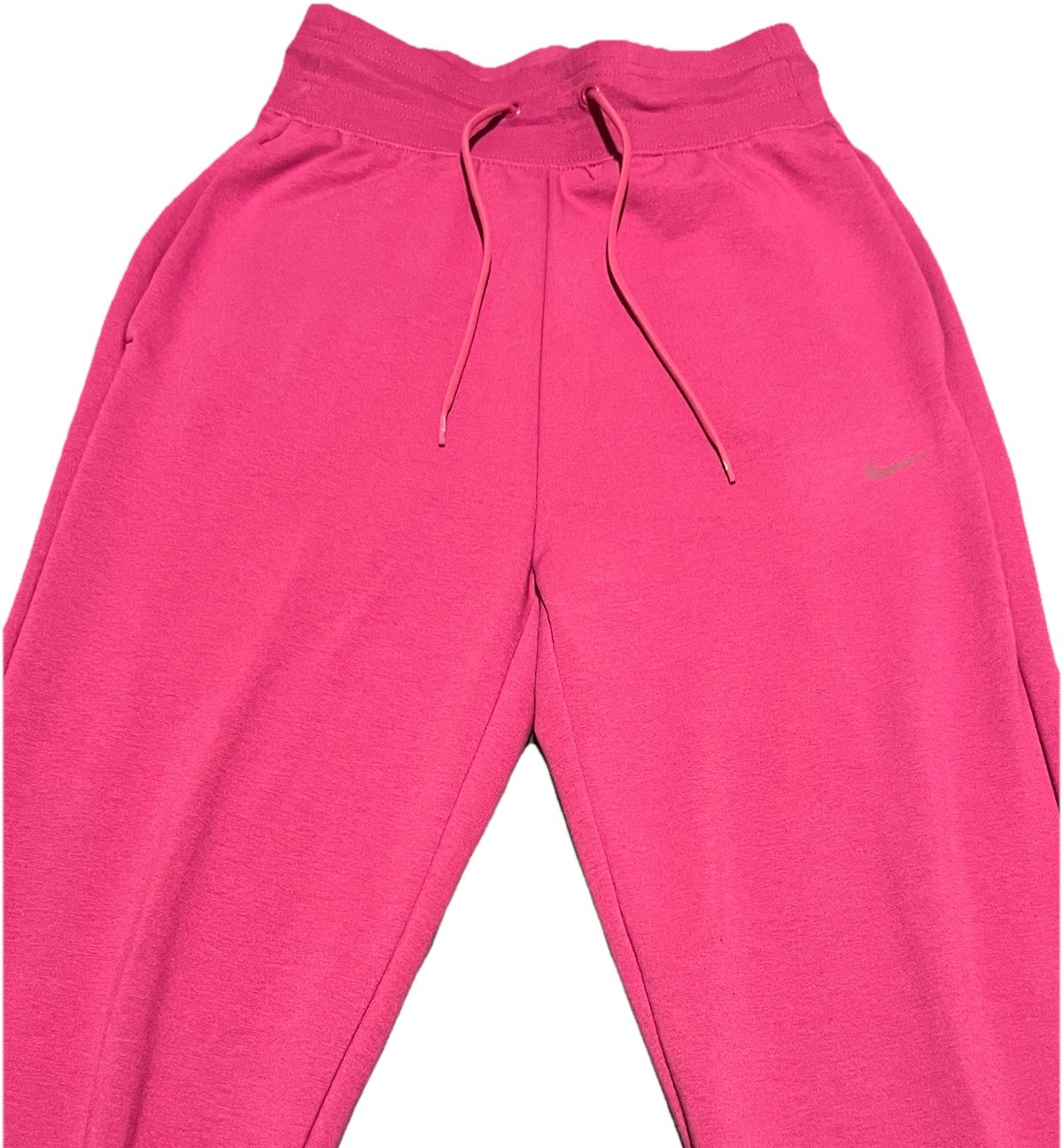 -NEW- Nike Women’s XS Plain Pink Sweatpants FB5434-518 Dri-Fit High Waist gallery