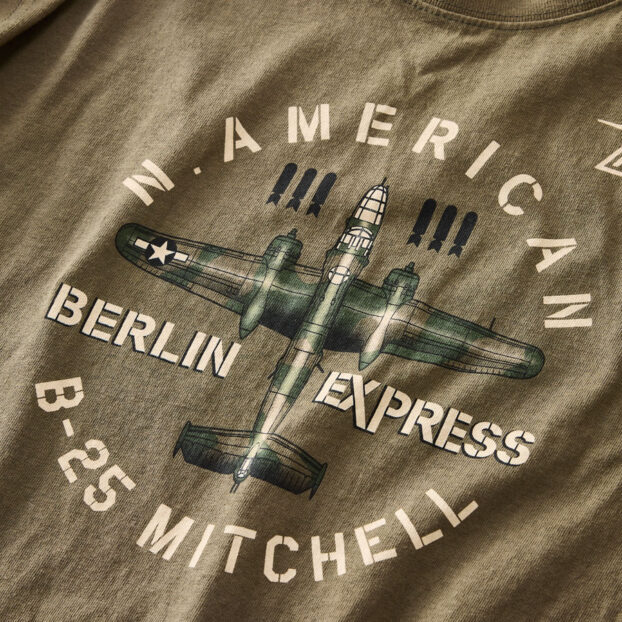 Red Canoe B-25 Mitchell T-Shirt, Olive -- Choose Size gallery