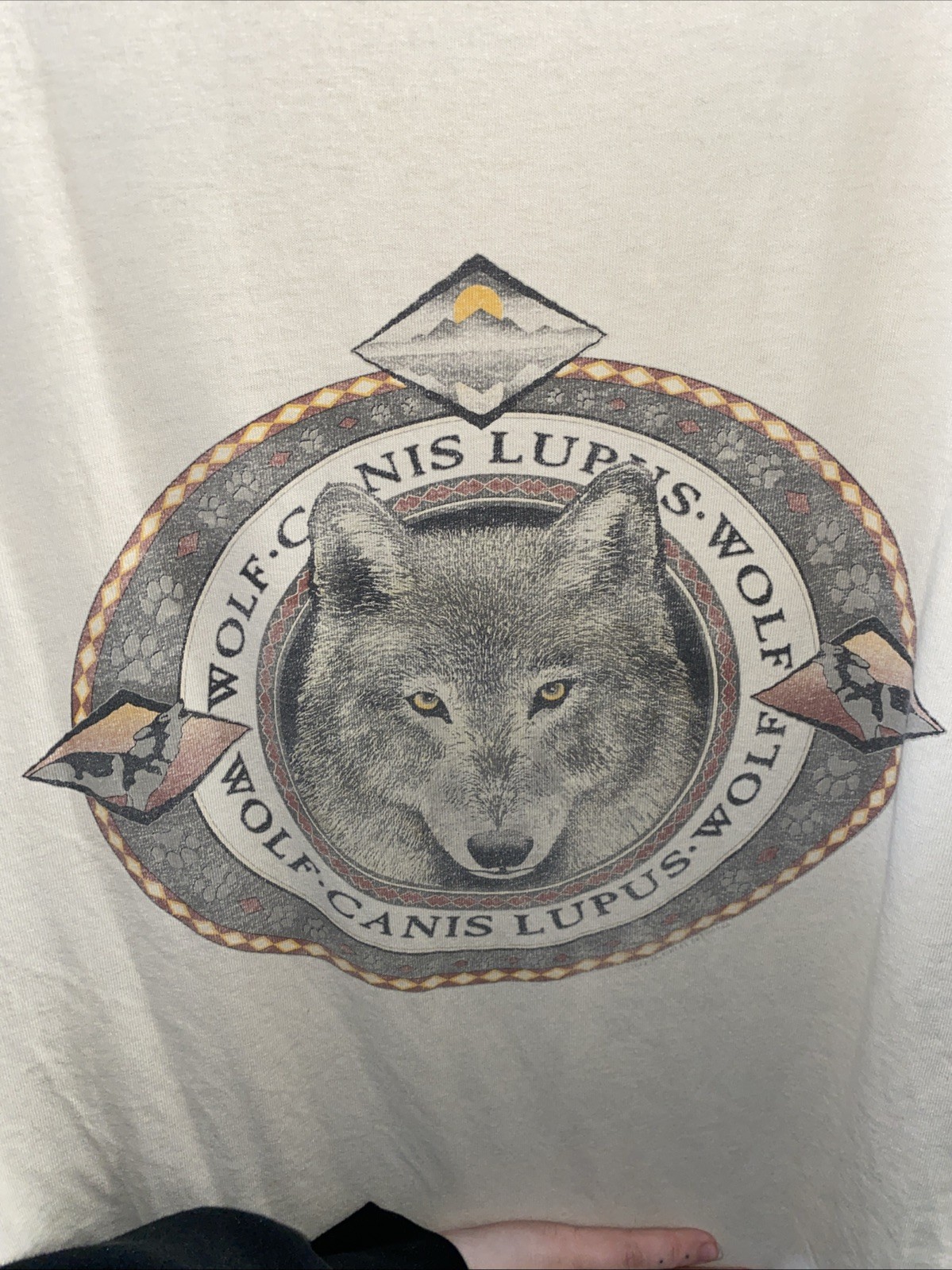 Rare Vintage 90s Discovery Channel Store Wolf Canis Lupus T-shirts and Rare gallery