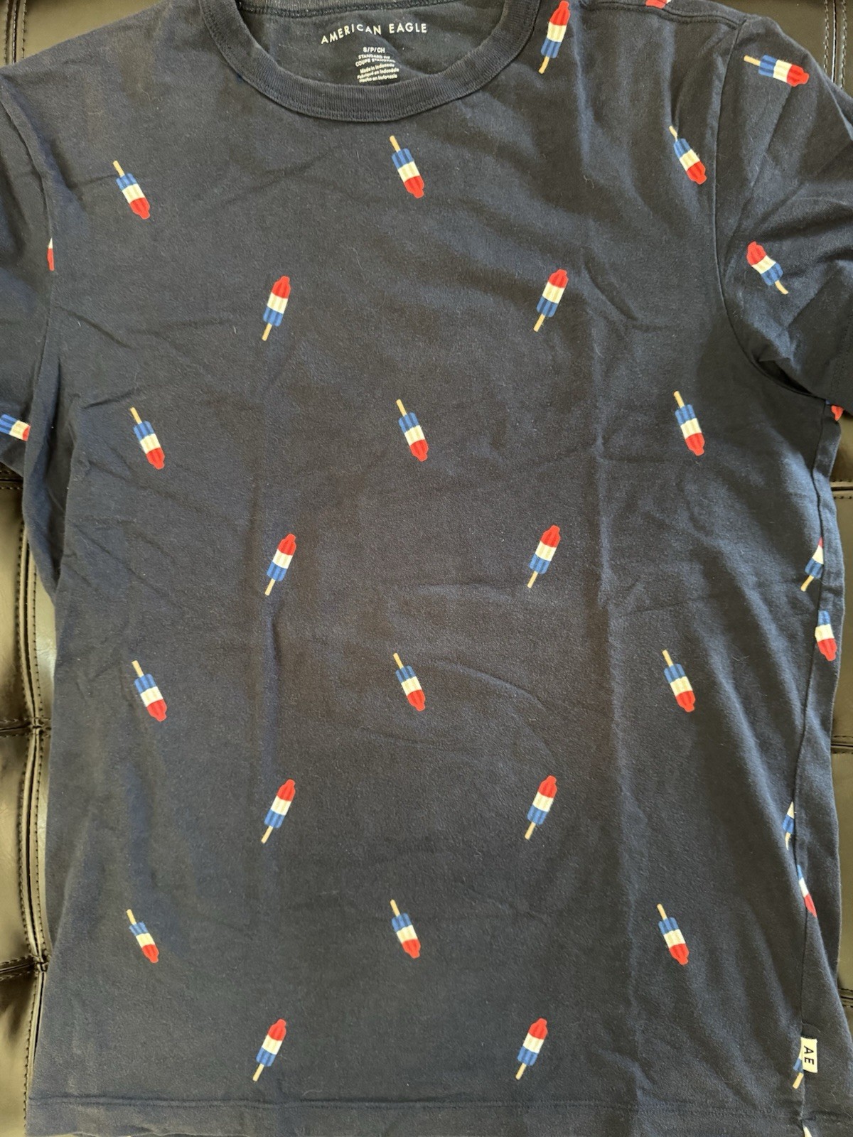 American Eagle Men’s Small Blue Shirt Bomb Pop Tee gallery