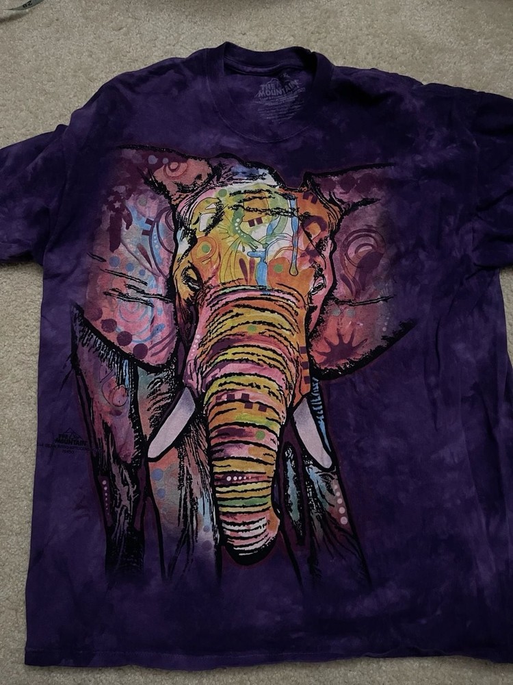 The Mountain Dean Russo Colorful Elephant Purple T-Shirt