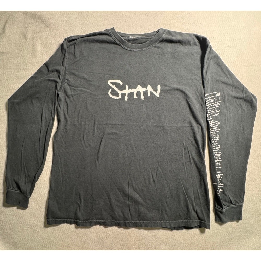 Eminem Stan Lyrics 20th Anniversary The Marshall Mathers L/S Shirt Size L Rare
