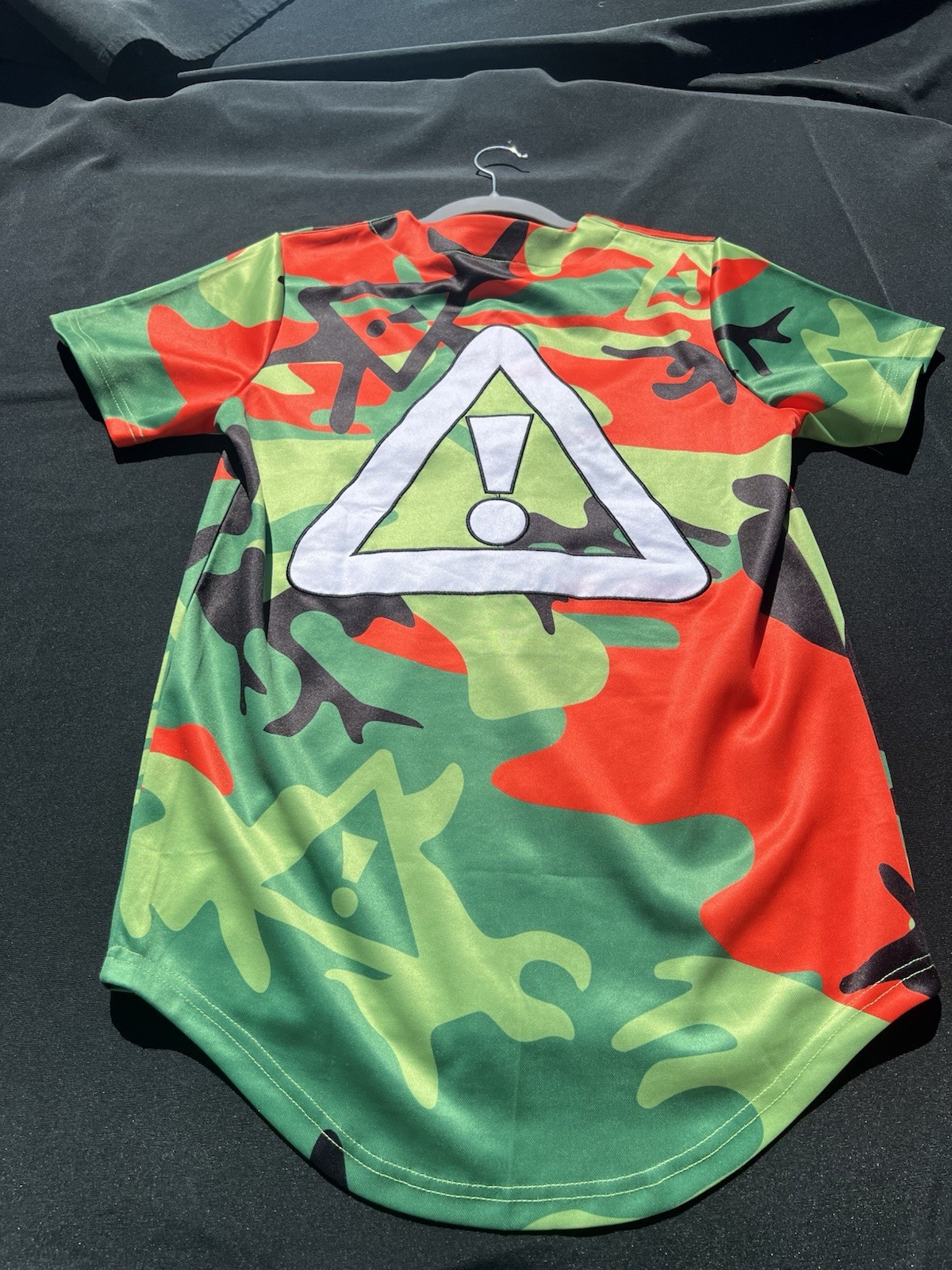 HDY BYZ Headbanger Jersey Official Festival EDM DJ Rare Orange Green Camo Rave S gallery