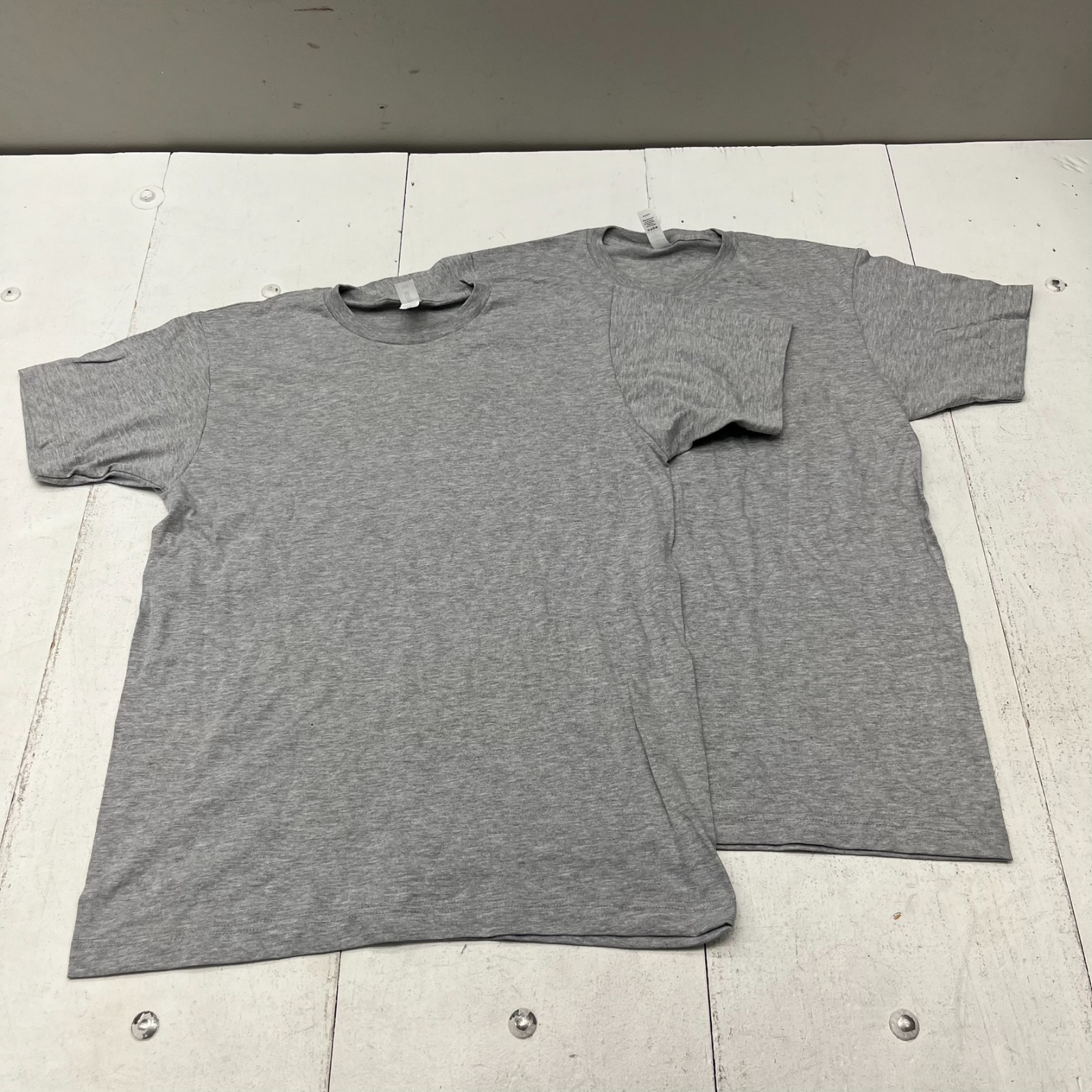 Tutltex Gray 2 Pack Short Sleeve Basic T-Shirt Adult Size Medium NEW