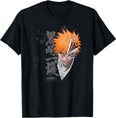 Bleach Ichigo Transform Splatter Pattern Anime T-Shirt