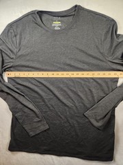 APT 9 Men’s XL Gray Premier Flex Stretch Long Sleeve Soft Touch Tee