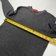 Vtg Ecko Unltd Mens Thermal Waffle Knit Long Sleeve Shirt M Gray Punk Skater Y2K