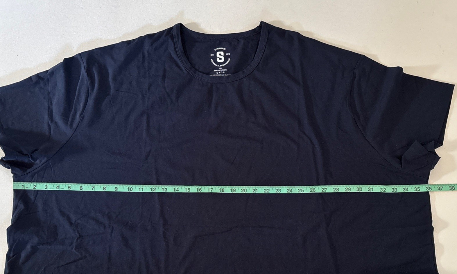 STRONGSIZE Men's Big Tall 7XL Crew Neck T-Shirts Longer Length Navy - NWOT gallery