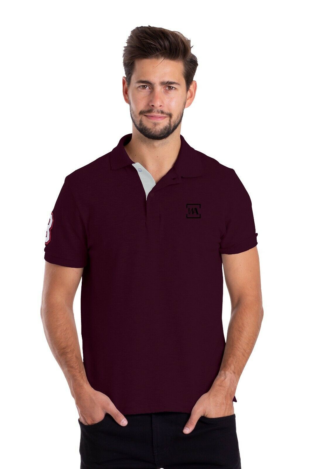 New Mens Polo T-Shirt Top Short Sleeve Regular-Fit Cotton Classic Summer Shirts gallery
