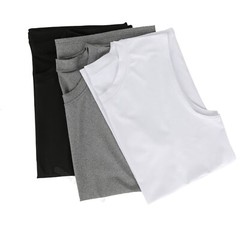 Mens Sports Gym Compression Base Layers Tops Tight Tank T-Shirts Vest Quick dry