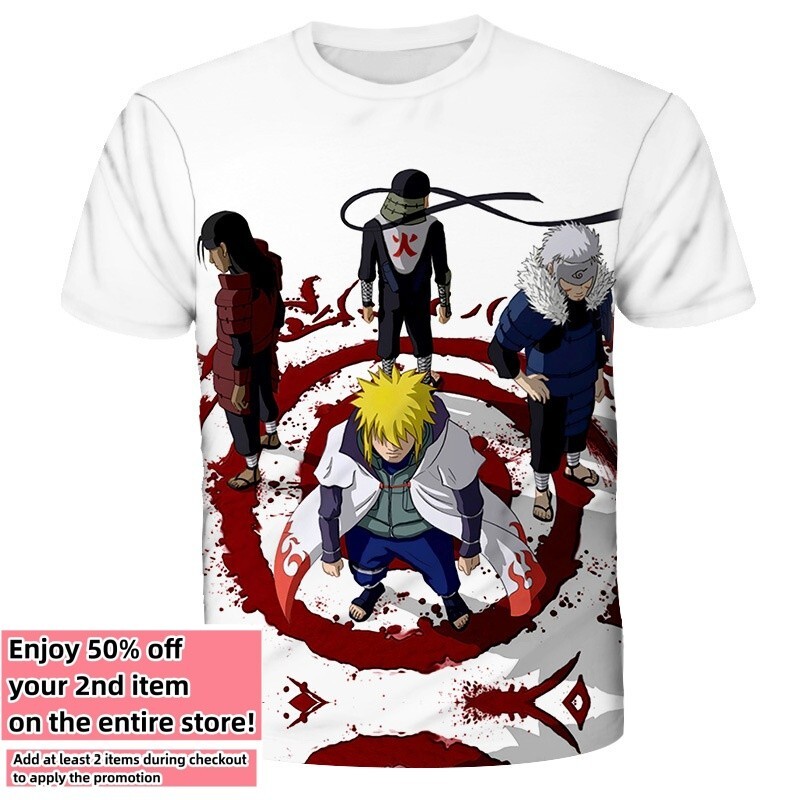 Anime Manga T-Shirt Cartoon Double-Sided Unisex Adult Size Large Medium Small gallery