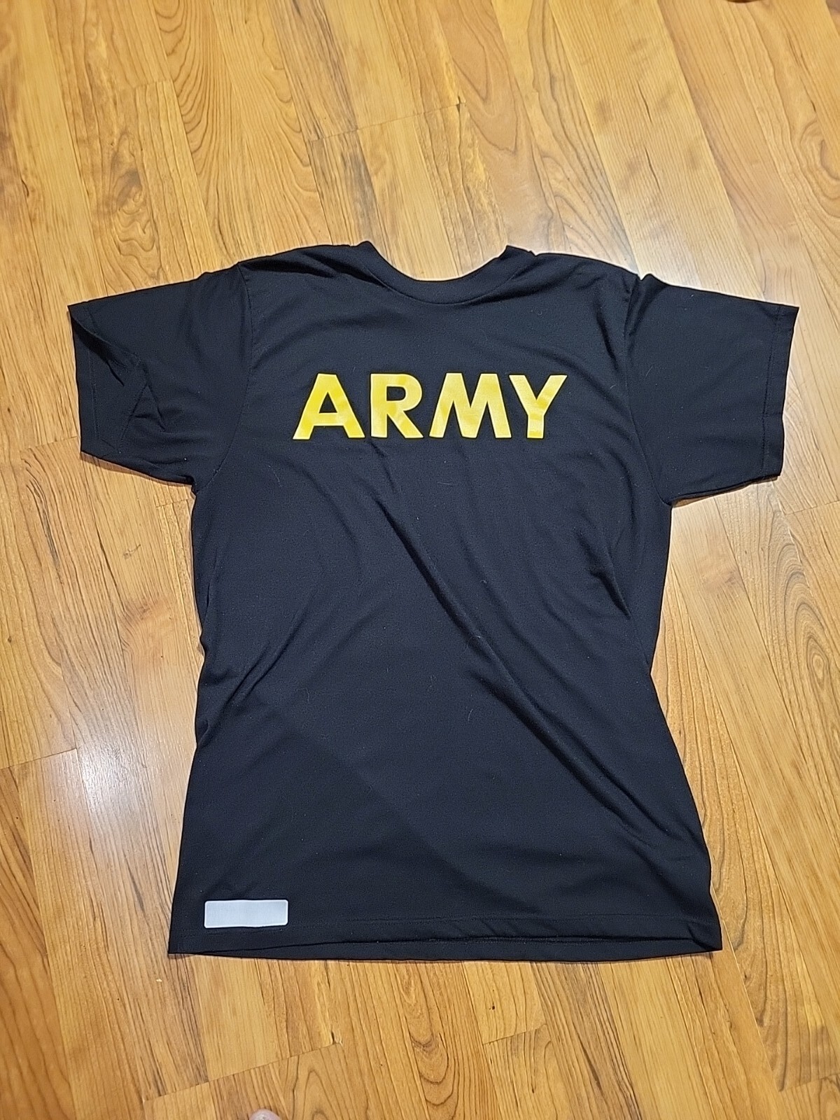Army Tshirt Blk Cotton Large See Pics For Sizes Excond SS Spellout gallery