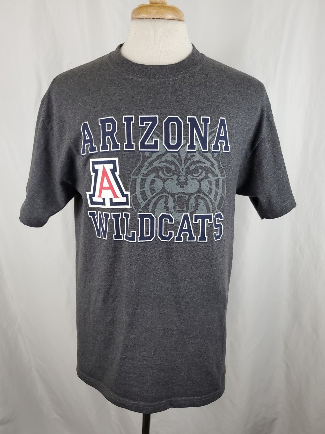 Arizona Official Wildcat Wear T-Shirt Mens Large Gray Cotton Blend NCAA, PAC 12 gallery