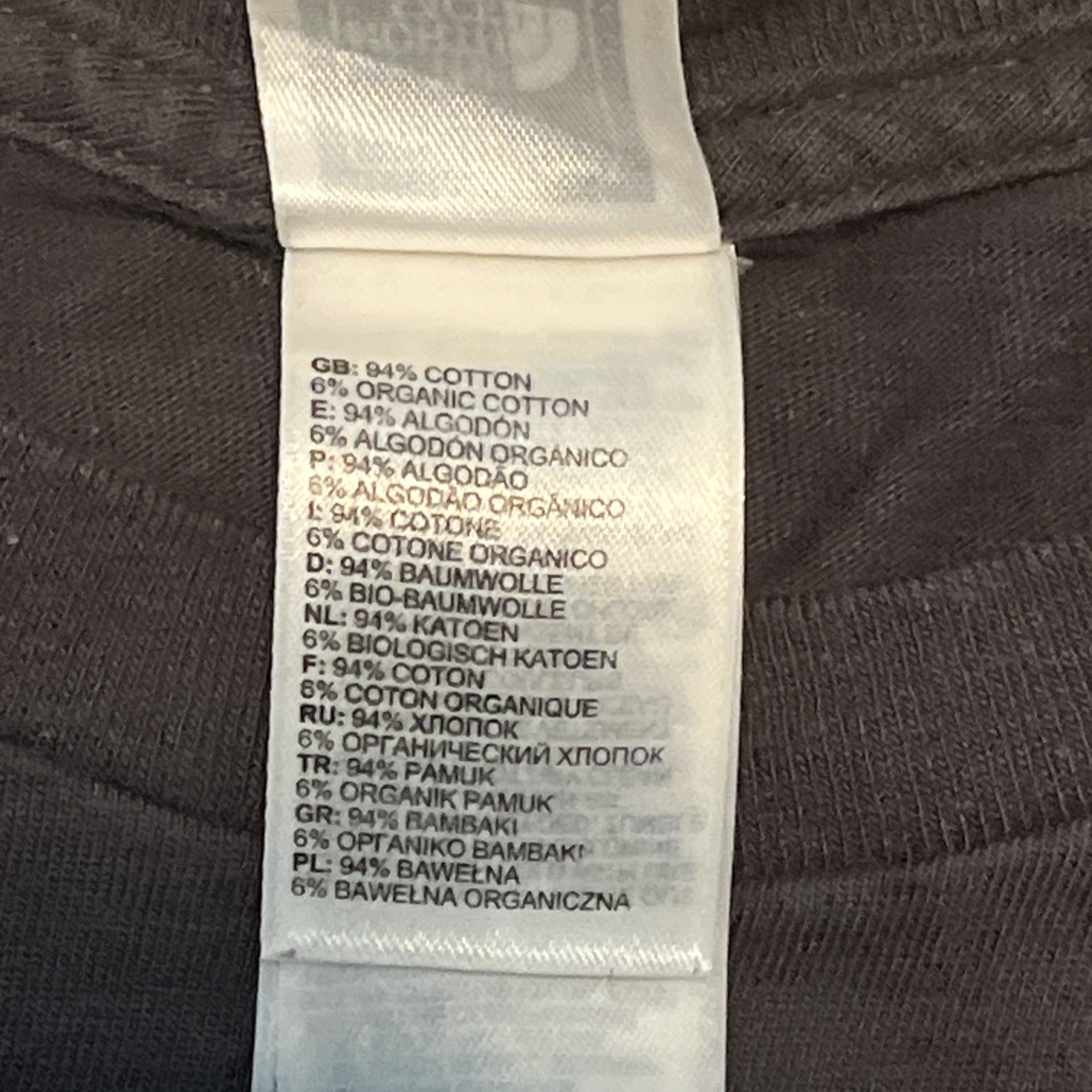The North Face Men’s T-shirt Sz Med Dark Gray Never Stop Exploring Yellow Logo gallery