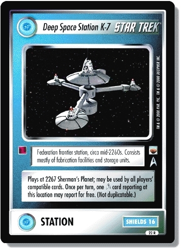 Star Trek CCG TwT Trouble with Tribbles Deep Space Station K-7 22R