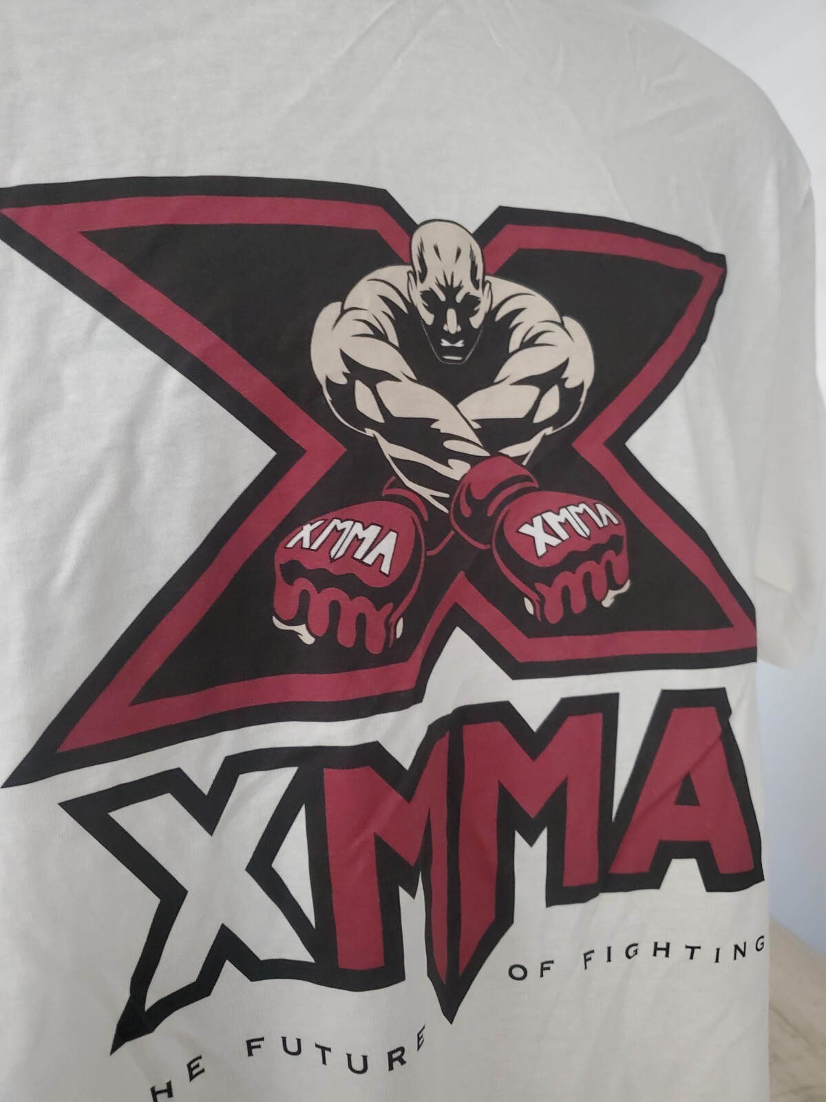Mens Headrush XMMA The Future Of Fighting STAFF white T-Shirt SIZE XL gallery