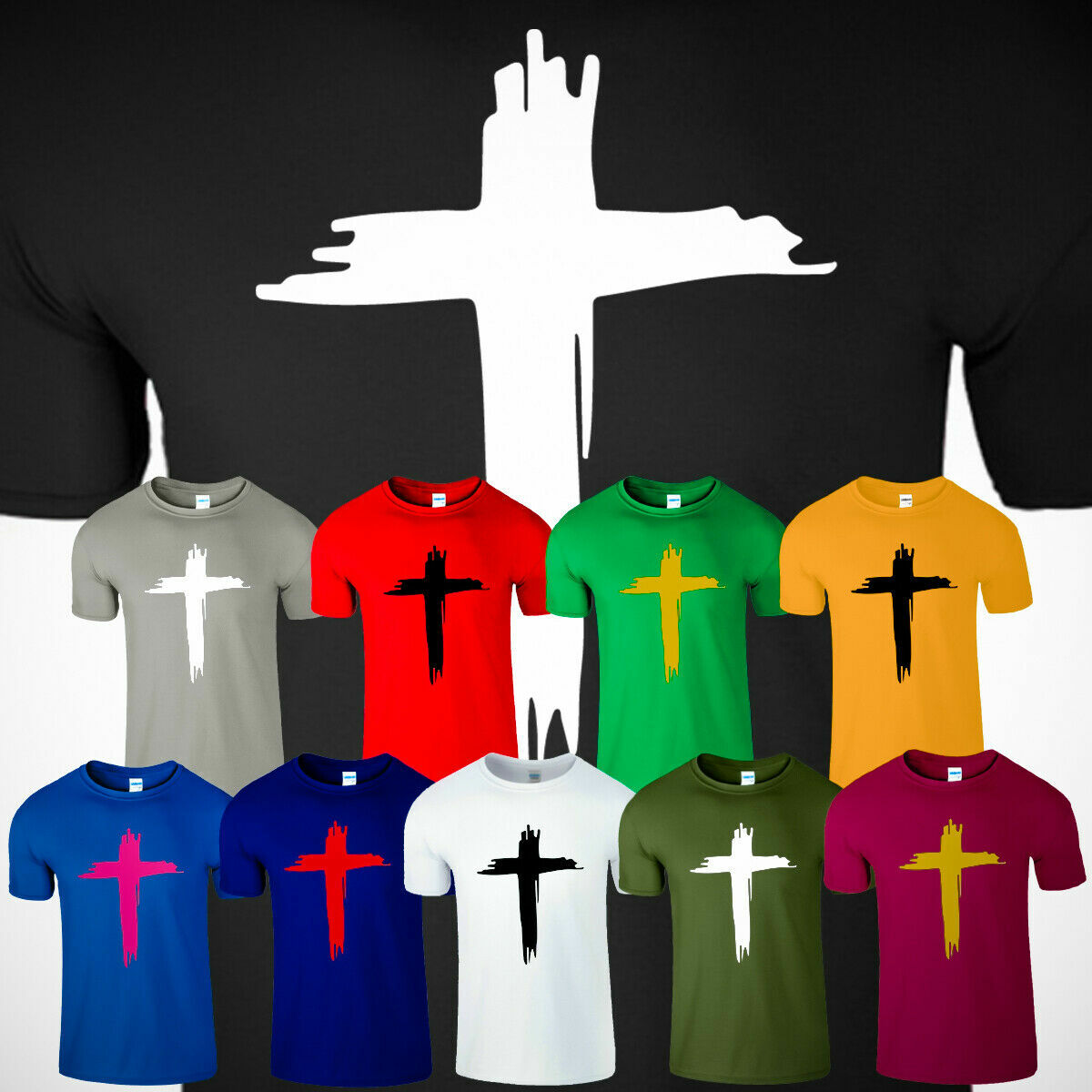 Christianity Jesus Christ Cross Men T Shirt Religious Faith Slogan Gift New Tee gallery