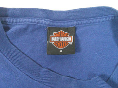 Vintage Harley Davidson Budke’s North Platte NE Eagle Pocket T Shirt M Blue