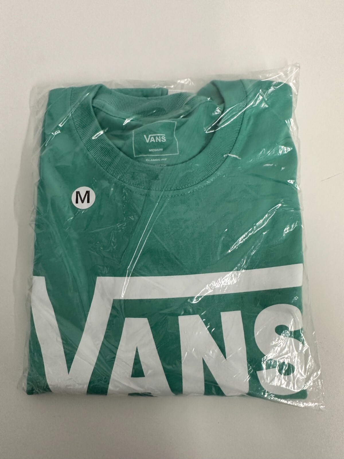 VANS MENS TEAL LOGO T SHIRT HEAVY WEIGHT TEE LONG SLEEVES gallery