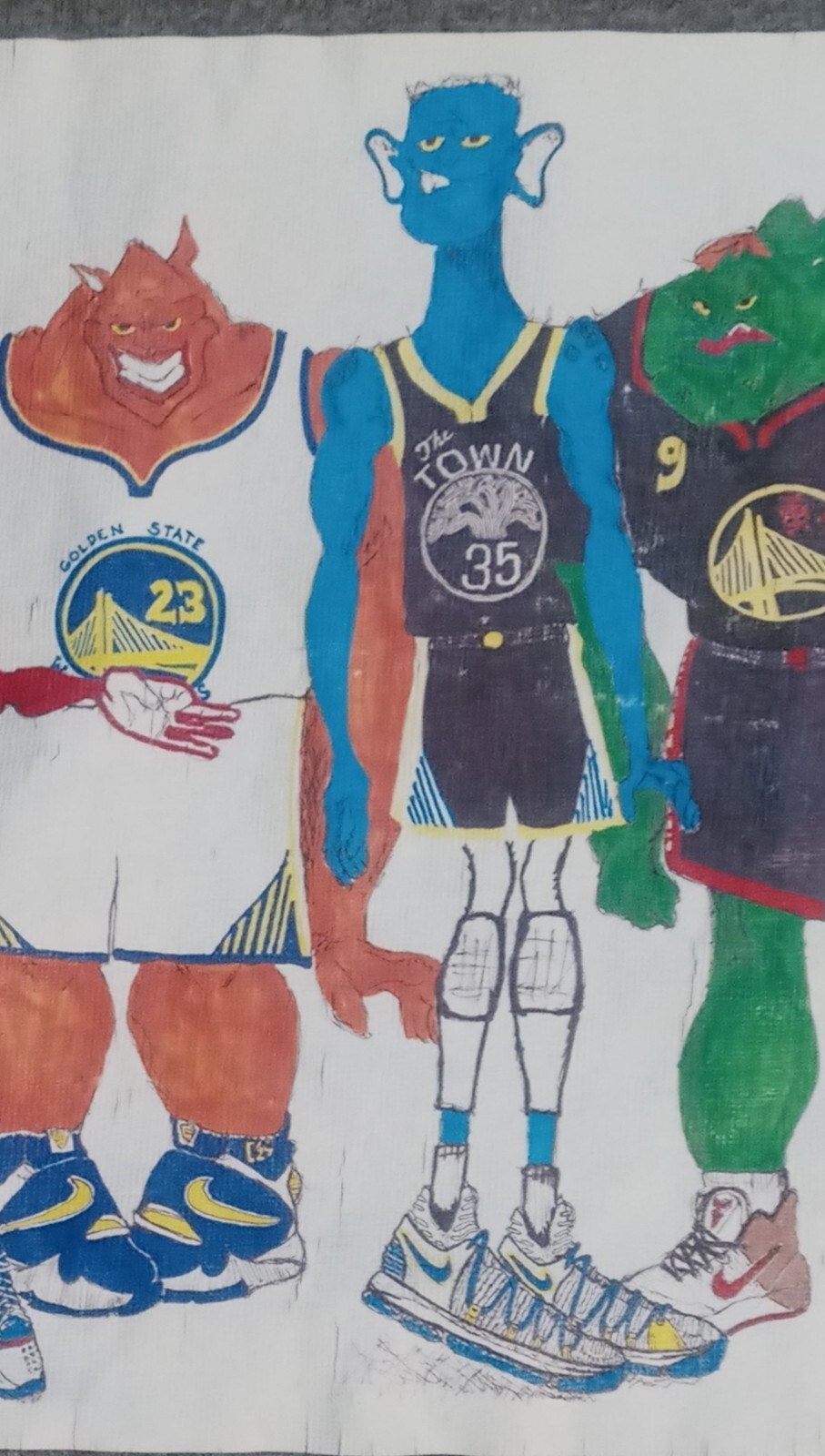 Golden State Warriors Monstars of NBA t shirt Stephen Curry Klay Thompson Durant gallery