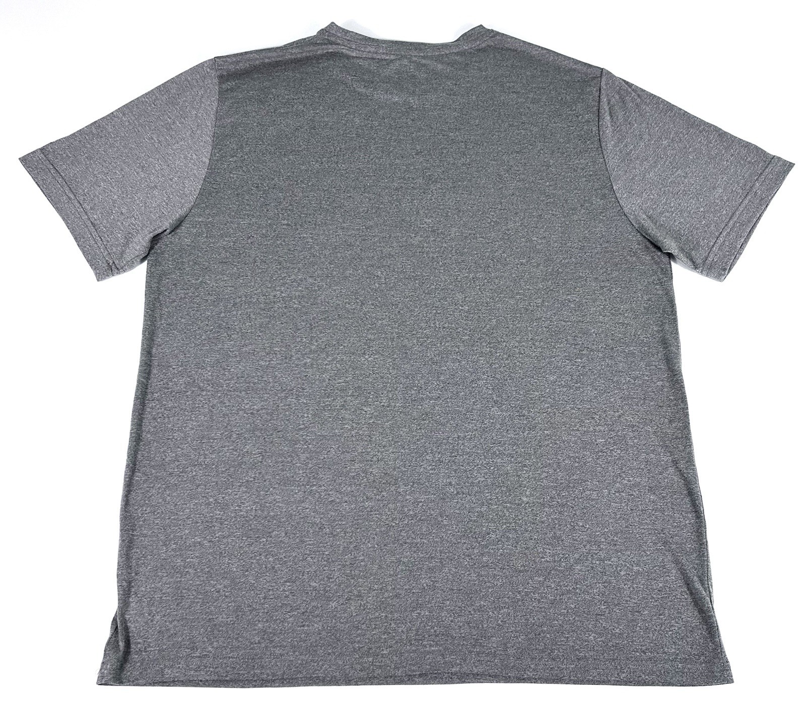 Reebok Men’s L Asphalt Gray Big Stacked Logo Graphic Activewear Casual T-Shirt gallery