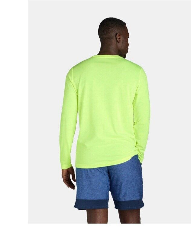 Athletic Works Men's Acid Yellow Moisture Wicking Tri-Blend T-Shirt Size 3XL NEW gallery