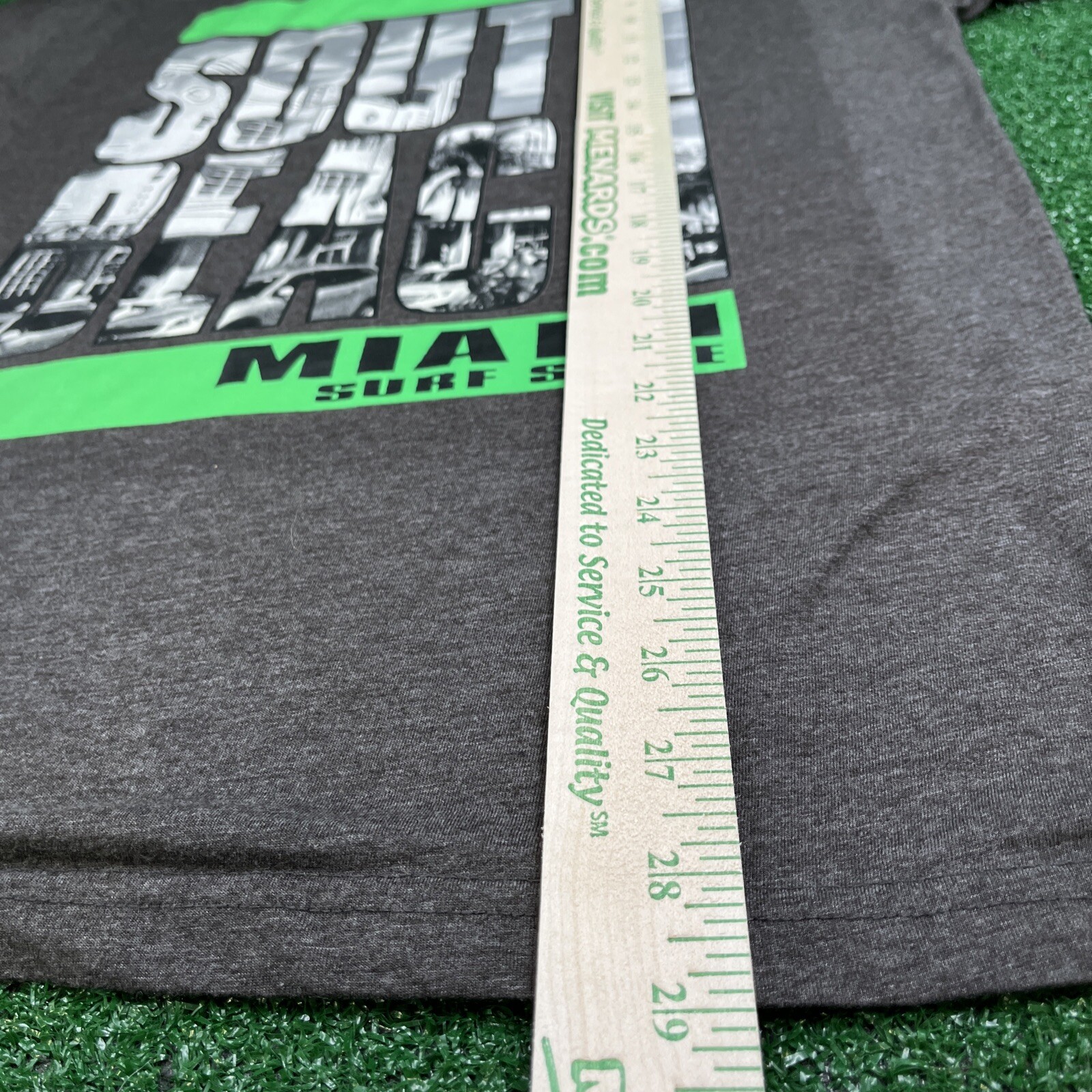 Surf Style South Beach Miami Dark Gray Graphic T-Shirt Size Mens Large gallery