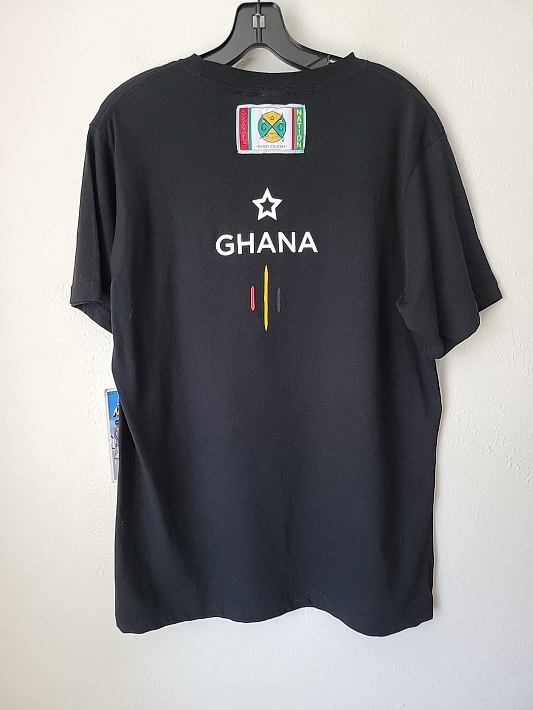 Zumiez Skate Nation T Shirt Men's Medium Black Cross Color Ghana New gallery
