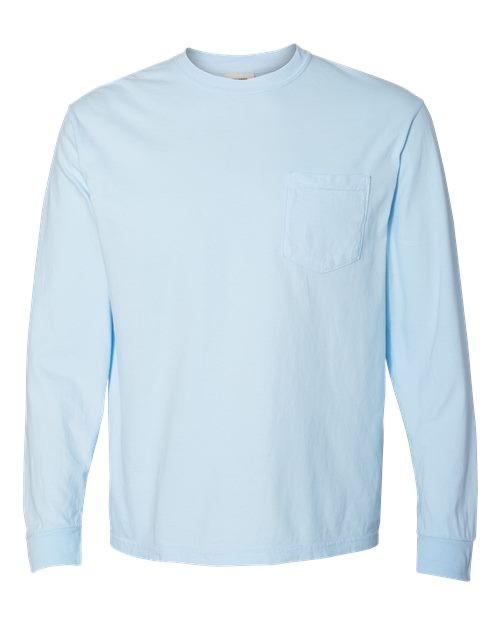 Comfort Colors 4410 Unisex Garment-Dyed Heavyweight Long Sleeve Pocket T-Shirt gallery