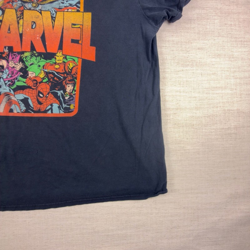 Marvel Comics Retro Graphic T-Shirt Black gallery