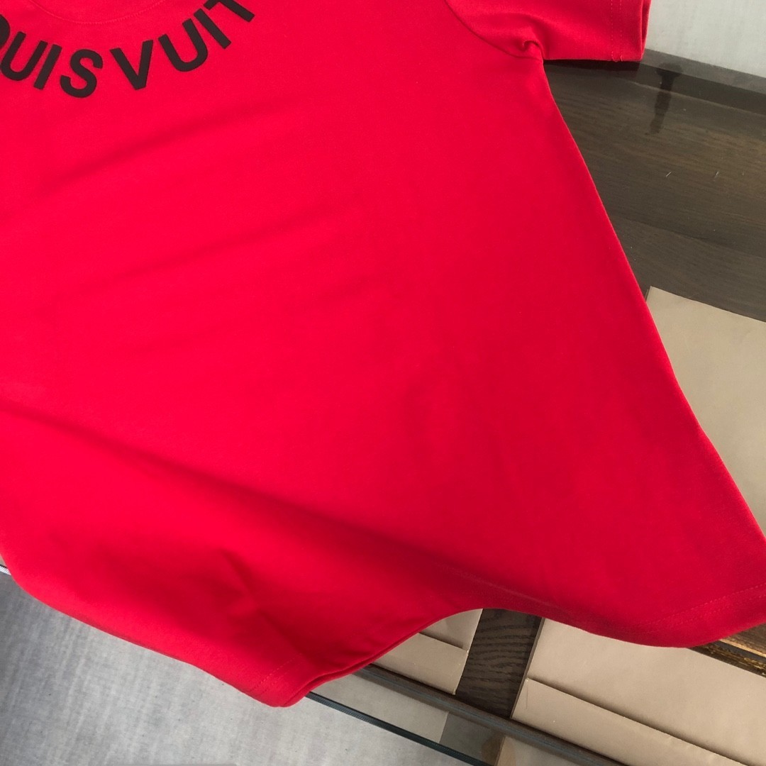 New Moncler Red Summer Crew-Neck Short-Sleeve Shirt M gallery