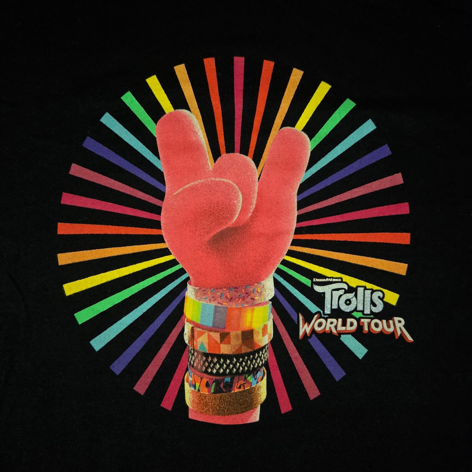 Trolls WORLD TOUR Movie Shirt Bella Canvas Adult 2XL Black gallery