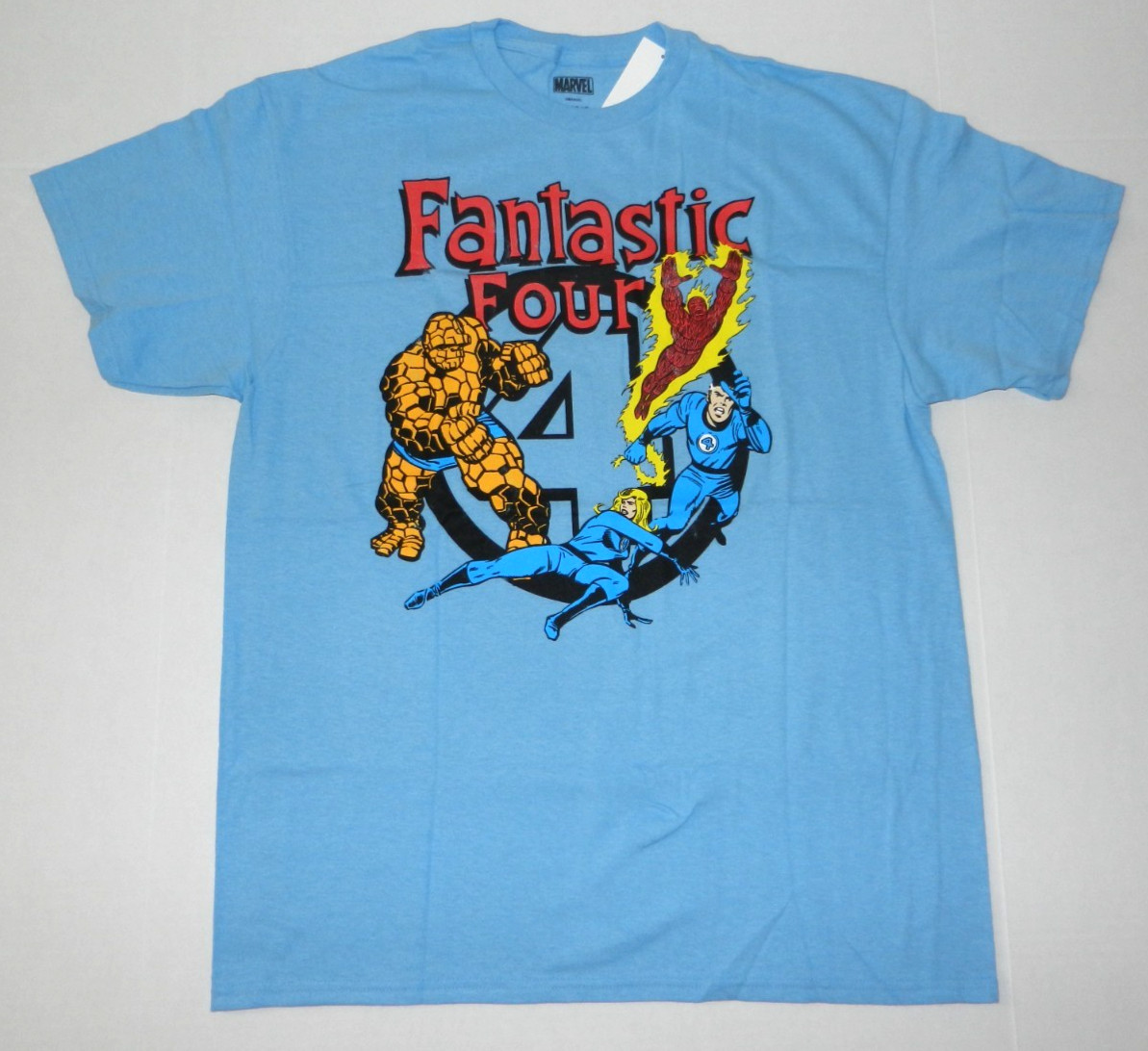 Marvel Fantastic Four Comic Blue Shirt New gallery