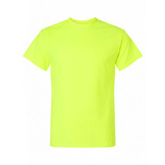 Hanes Men’s Authentic High Visibility T-Shirt, His Vis Safety Green Short Sleeve