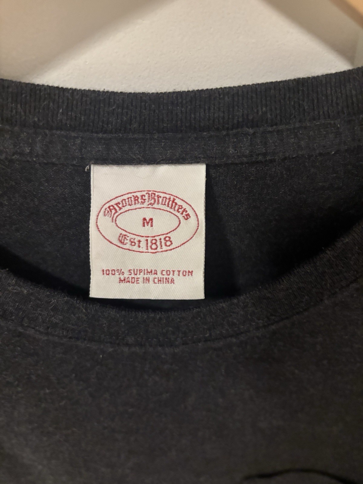 Brooks Brothers Supima Cotton L/S Pocket Tee Size Medium gallery