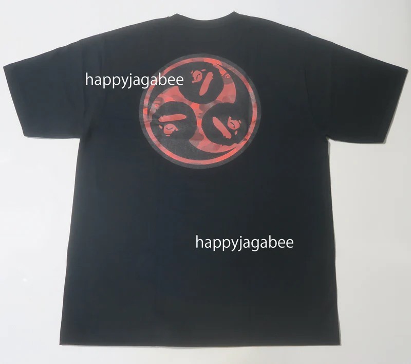 A BATHNIG APE Men's COLOR CAMO JAPAN CULTURE MITSUDOMOE TEE 1M22110058 gallery