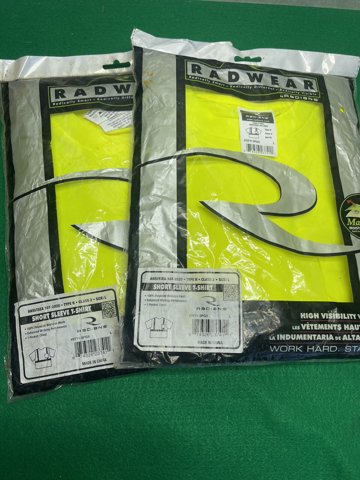 2 High Visibility ANSI Class 2 Hi Vis Reflective Work Safety T Shirt Max Dri gallery