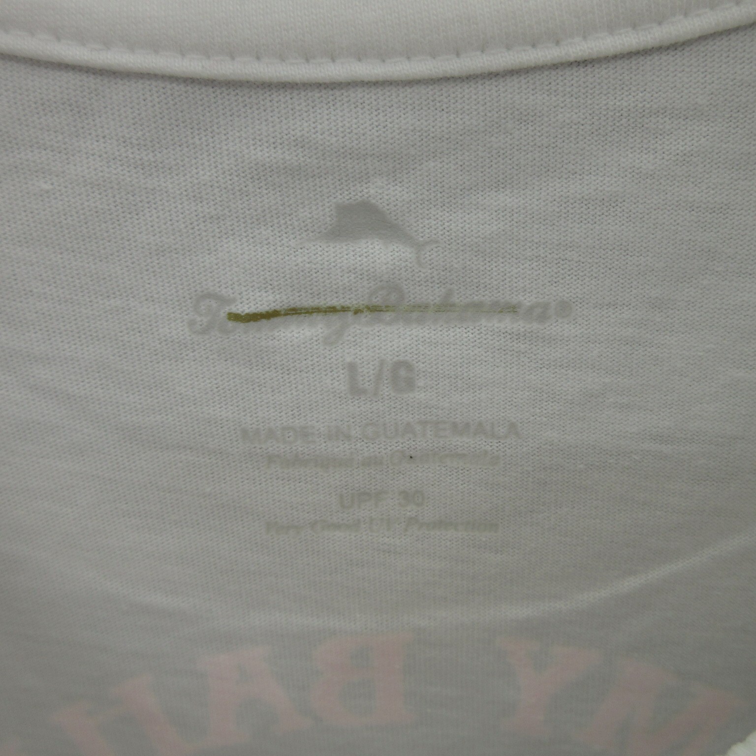 Tommy Bahama Men Graphic T-Shirt Medium White Zinspiration Tee UPF 30 Cotton New gallery