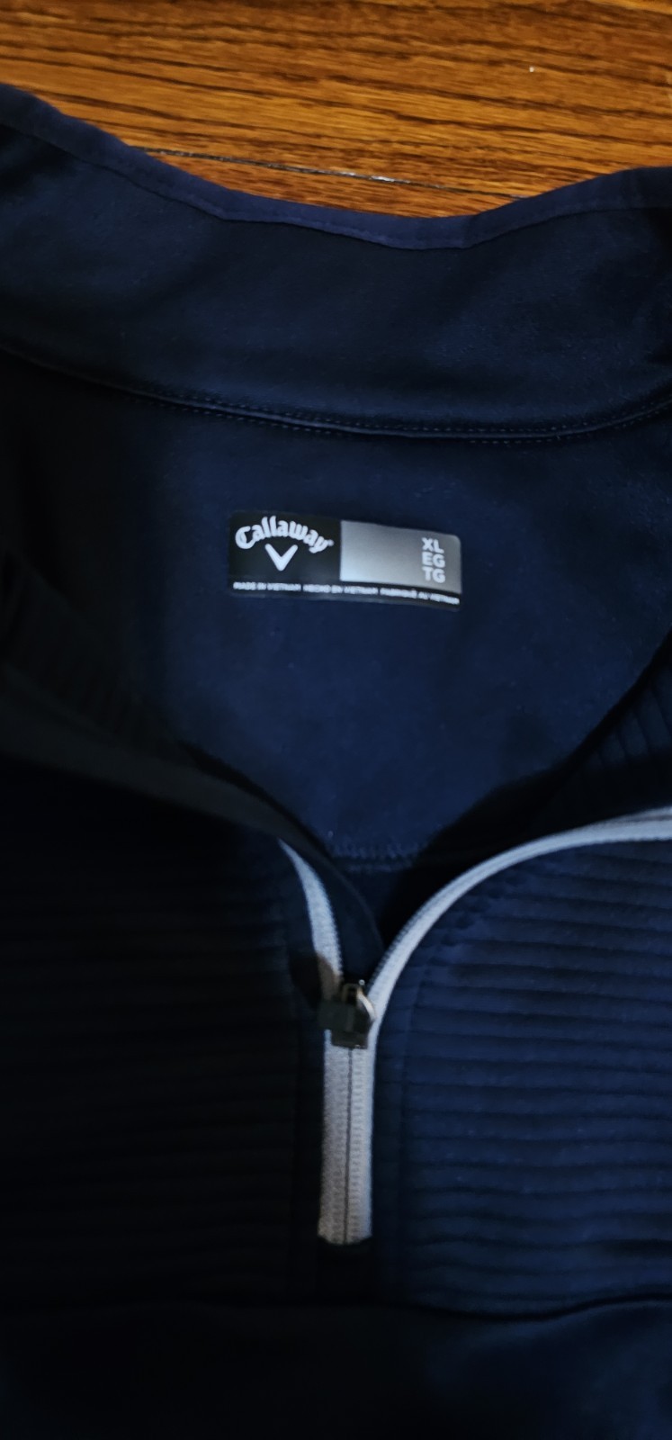 Callaway Navy Blue 1/4 Zip Pullover Mens Extra Large Golf Outdoors Fast Dry XL gallery