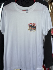 White, Red or Black Short Sleeve T America 250 Years of Freedom (S,M,L,XL)