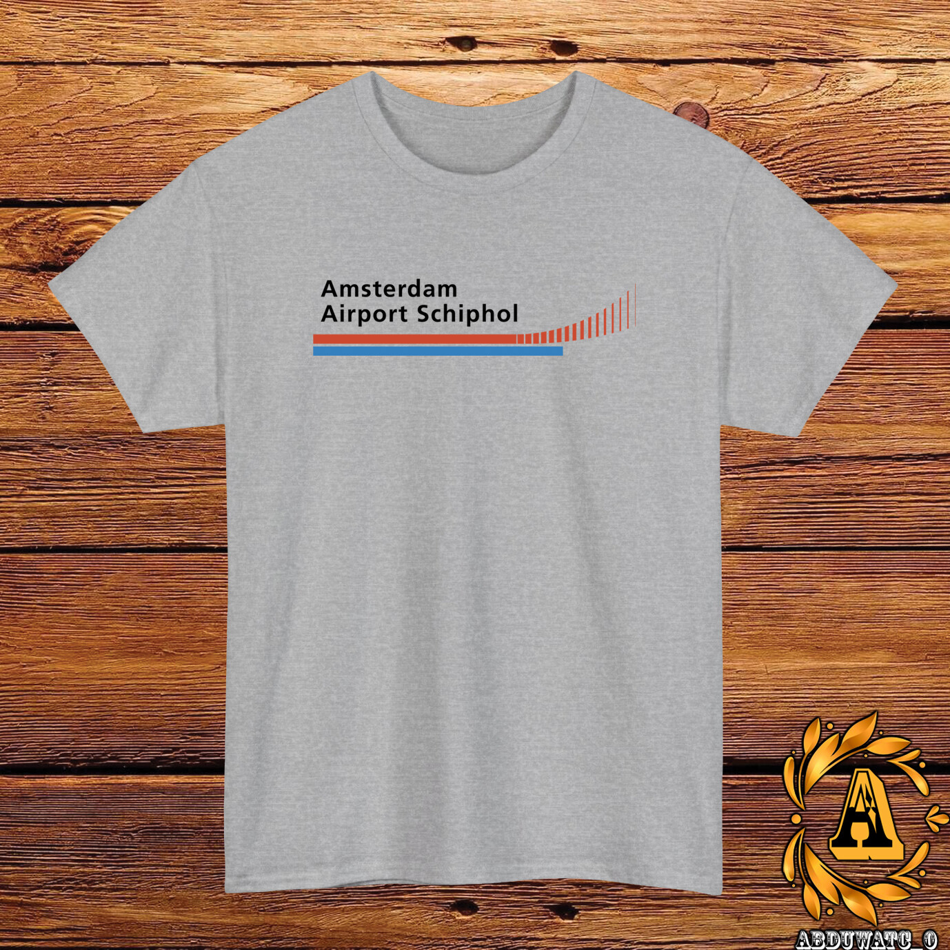 Amsterdam Airport Schiphol Logo T-Shirt Black/Grey/White/Navy/Red/Light Blue gallery