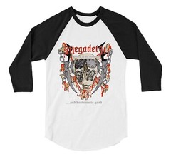 MEGADETH cd cvr KILLING IS MY BUSINESS Official RAGLAN SHIRT XXL New rust peace