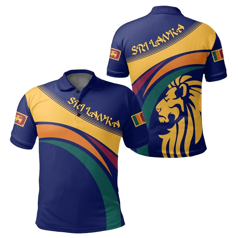 Mens Sri Lanka Polo T-Shirt Summer Souvenir Short Sleeve Tee Shirt Tops Pullover gallery