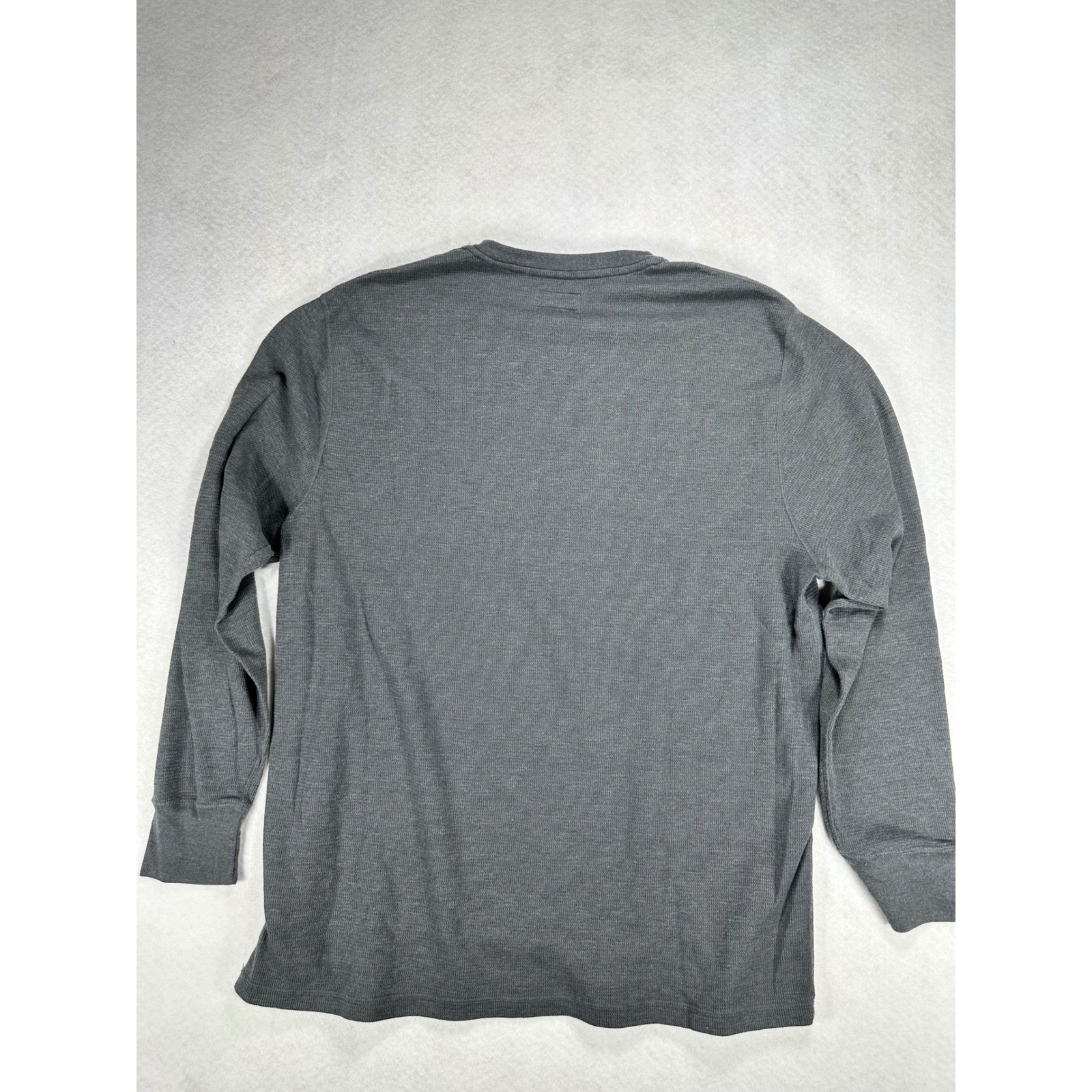 Polo Ralph Lauren Mens 2XL Charcoal Gray Waffle Knit Thermal Long Sleeve Shirt gallery