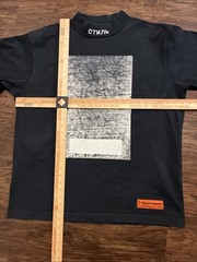 Heron Preston CTNMB Mock NeckShort Sleeve Virgil Abloh Size Medium Black RARE
